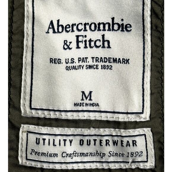 Ambercrombie & Fitch Outdoor Army Green Utility Vest Women Size Medium Hiking - Picture 7 of 8